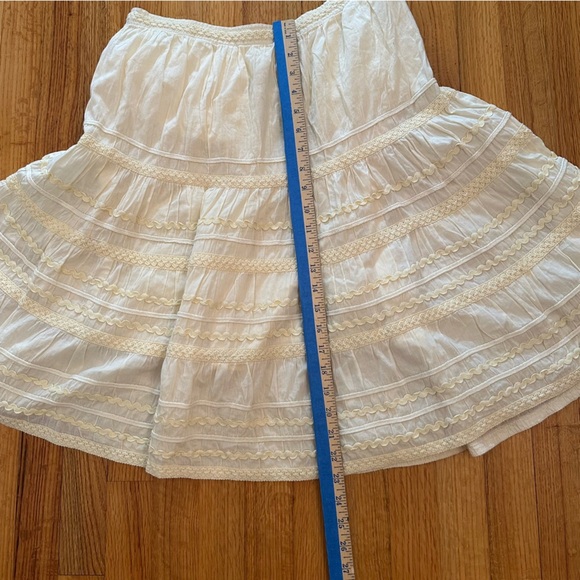 For The Republic pale yellow  skirt Size 10 (z) - Picture 6 of 12